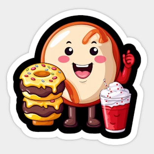 Donut kawaii  junk food T-Shirt cute  funny Sticker